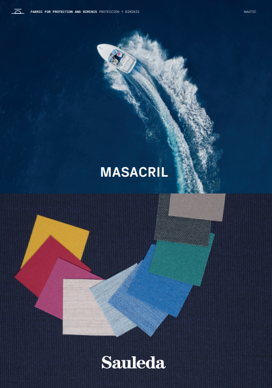 Waterdicht bootdoek catalougs Sauleda (Niecryl)